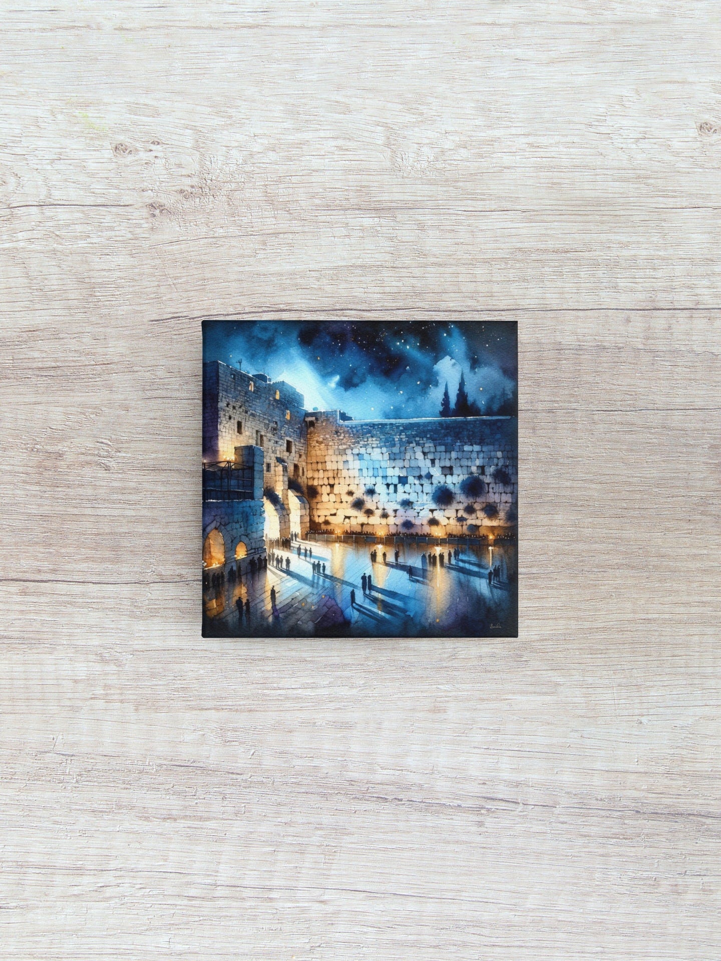 Kotel at Night 5, Jewish Wall art, Kotel wall, Western wall art, Israel art, Judaica gift