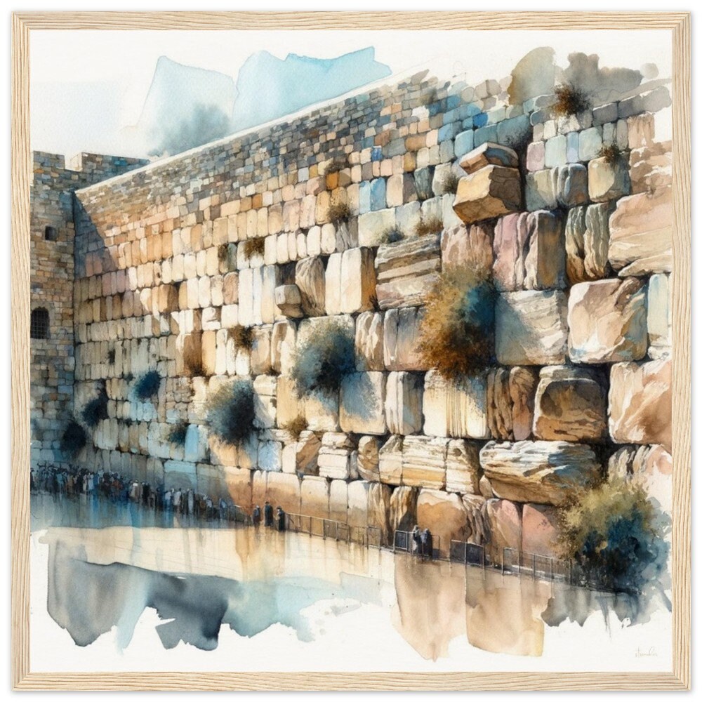 Jewish Wall art, Kotel wall, Western wall art, Israel art, Judaica gift