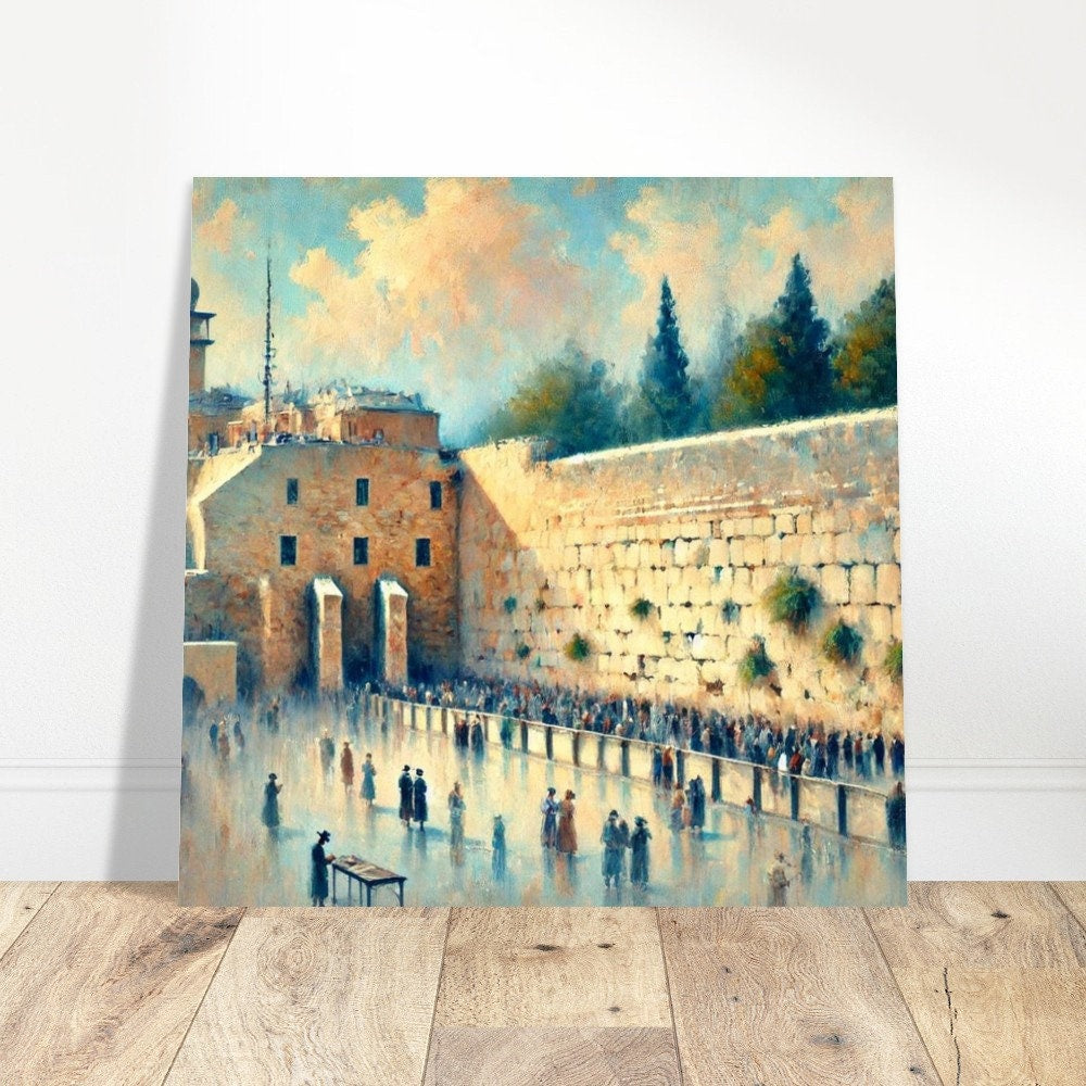 Kotel by Day 3, Exquisite Day Kotel Painting - Available in Various Formats