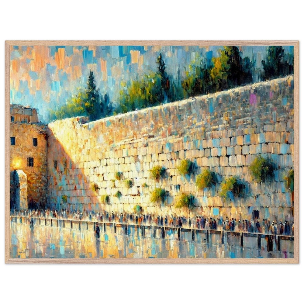 Kotel by Day 1- Jewish Art, Judaica, Israel Art Print