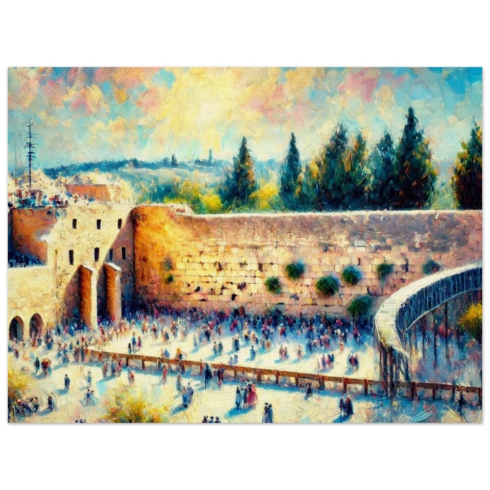 Kotel by Day 6 - Jewish Art, Judaica, Israel Art Print