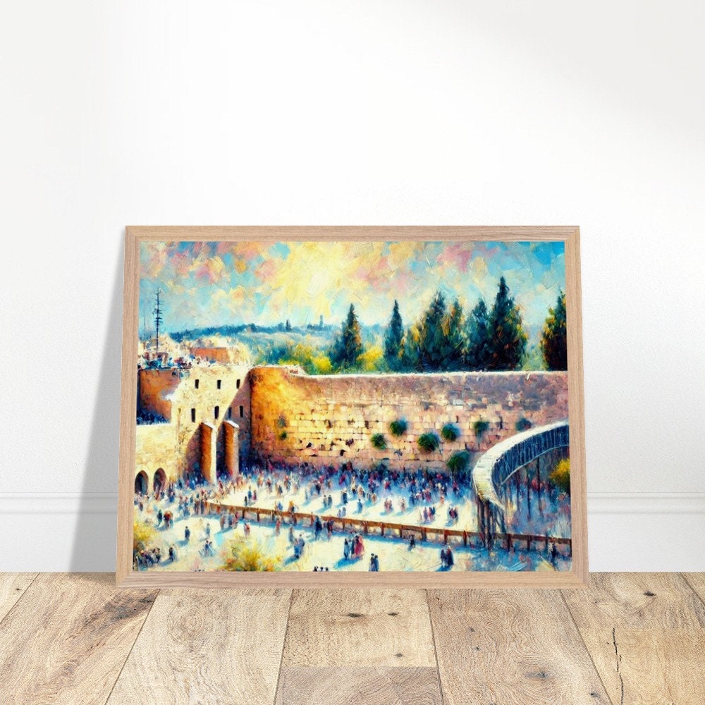 Kotel by Day 6 - Jewish Art, Judaica, Israel Art Print