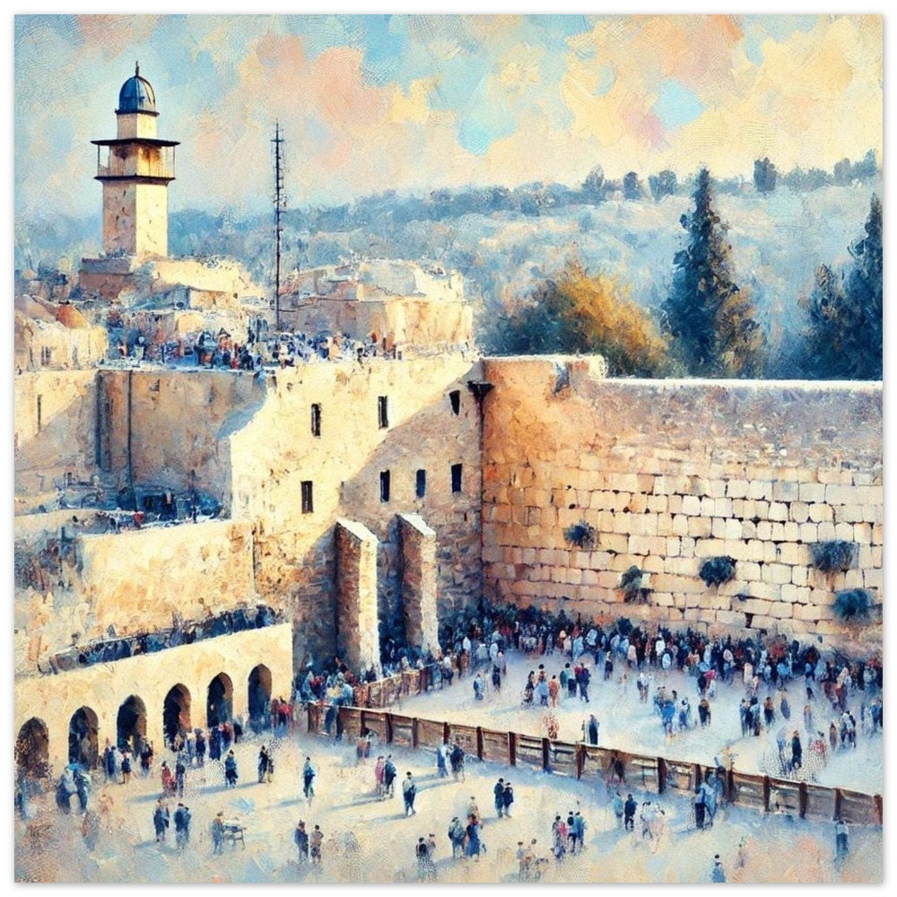 Kotel by Day 4, Jewish Wall art, Kotel wall, Western wall art, Israel art, Judaica gift