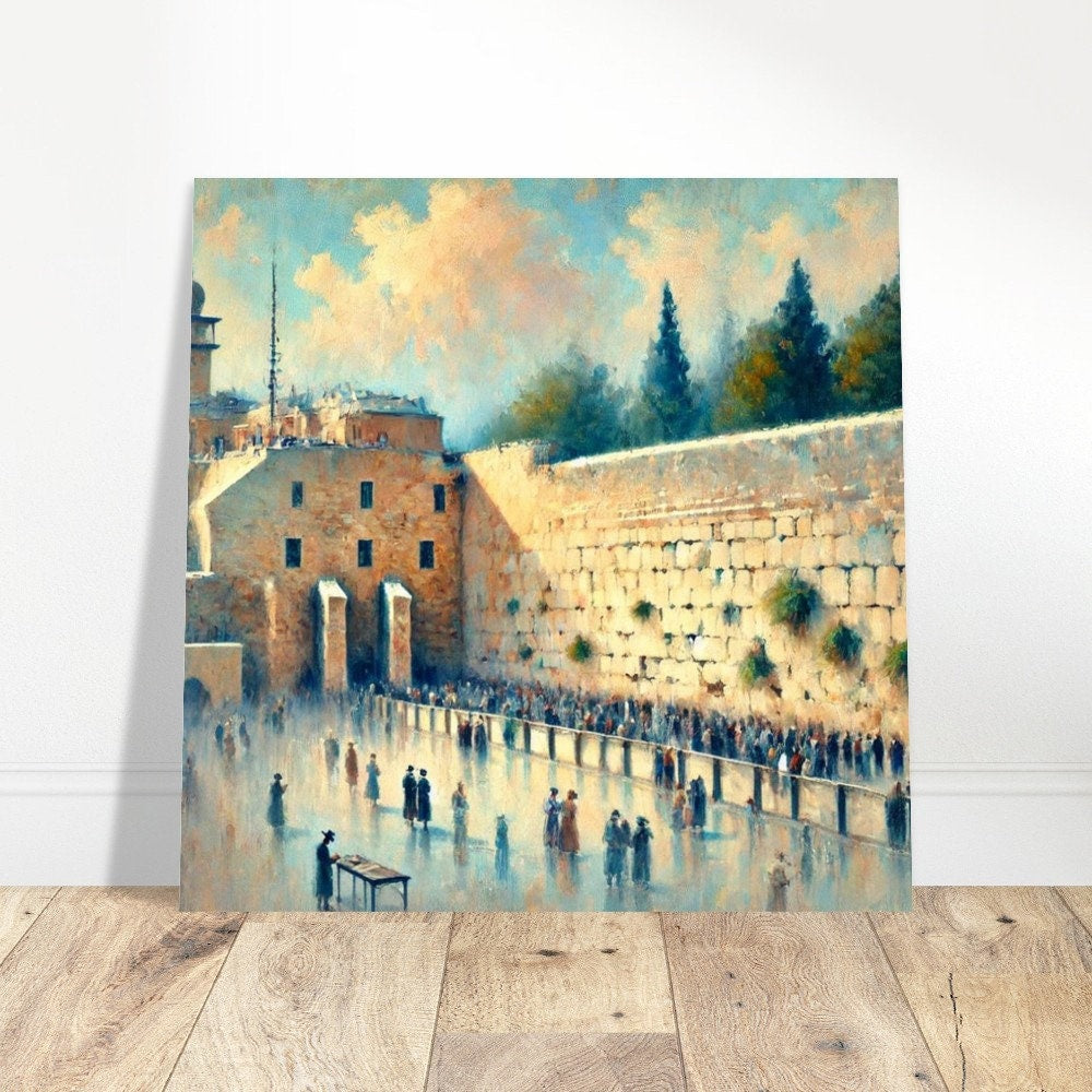 Kotel by Day 3, Exquisite Day Kotel Painting - Available in Various Formats