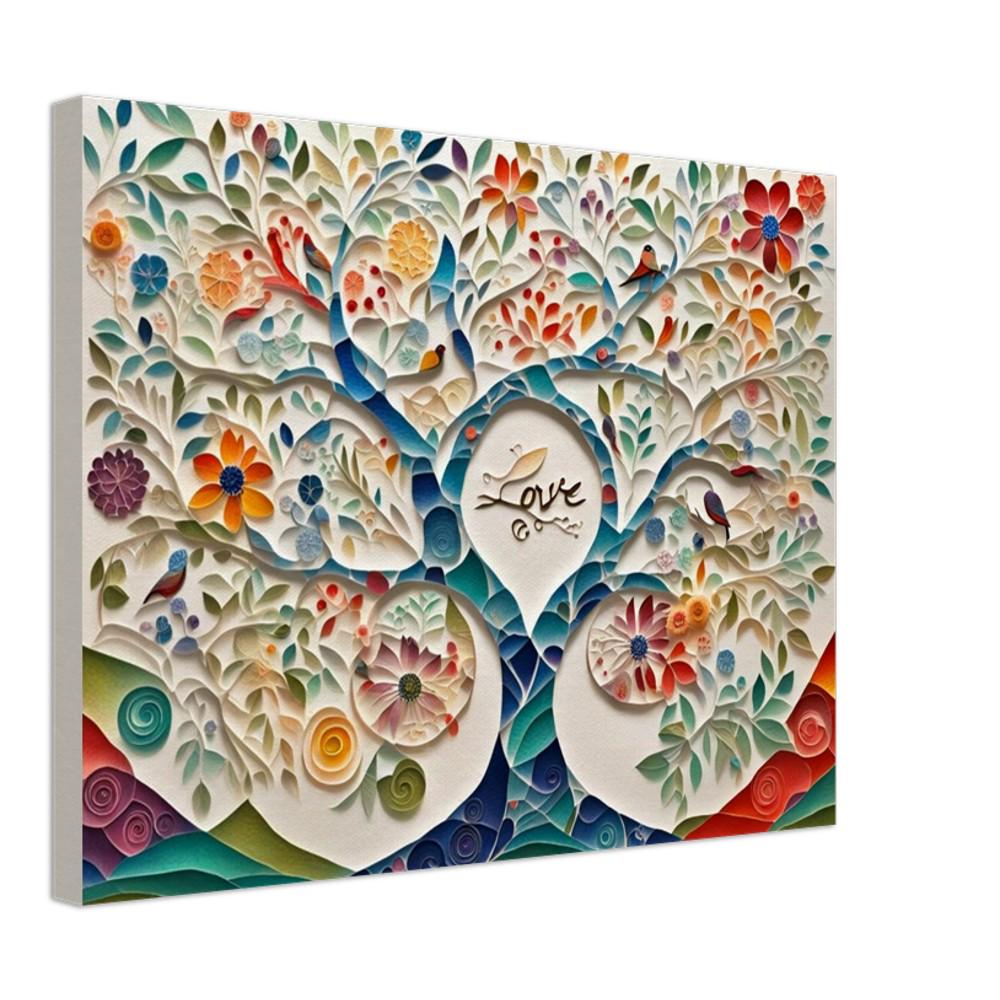 Tree of Life Papercut Art with -Love
