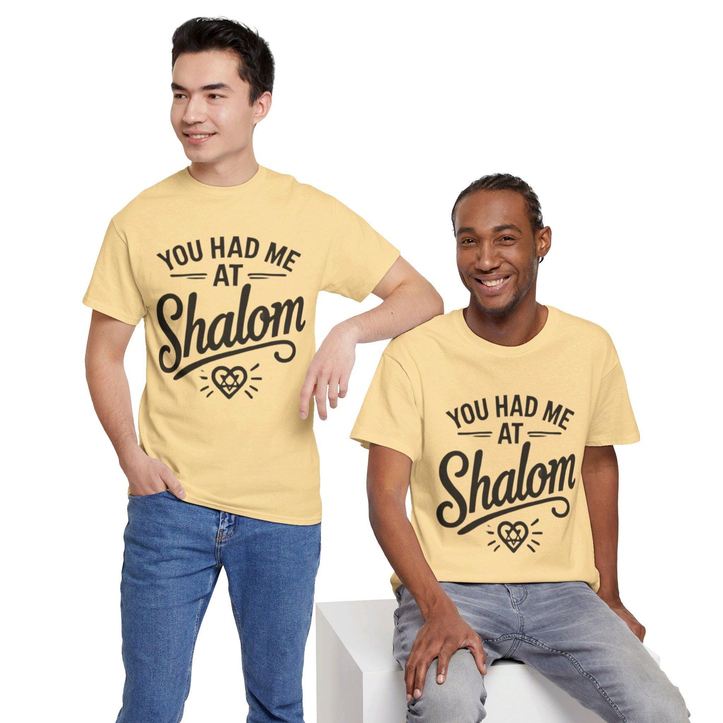 You Had Me at Shalom" Funny Jewish T-Shirt