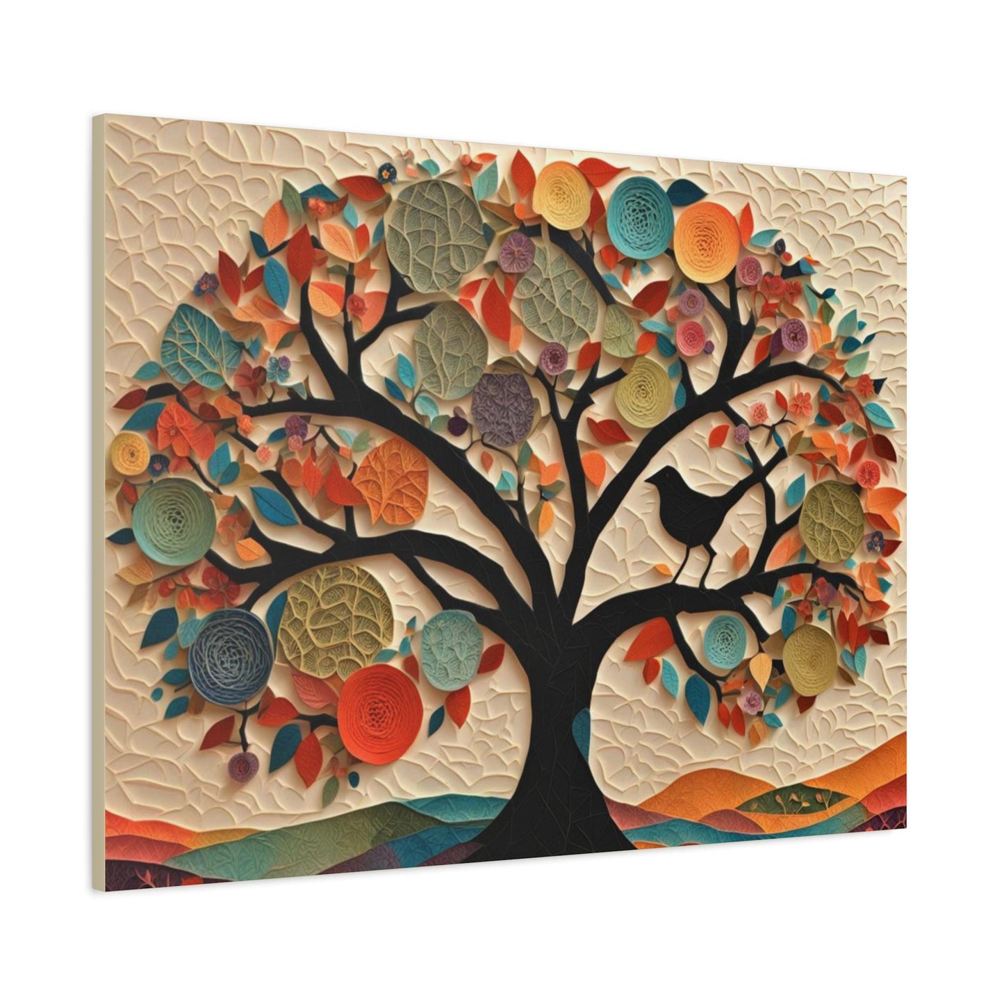 Tree of Life Print with Birkat HaBayit - Jewish Home, Judaica Décor, Papercut Tree of life