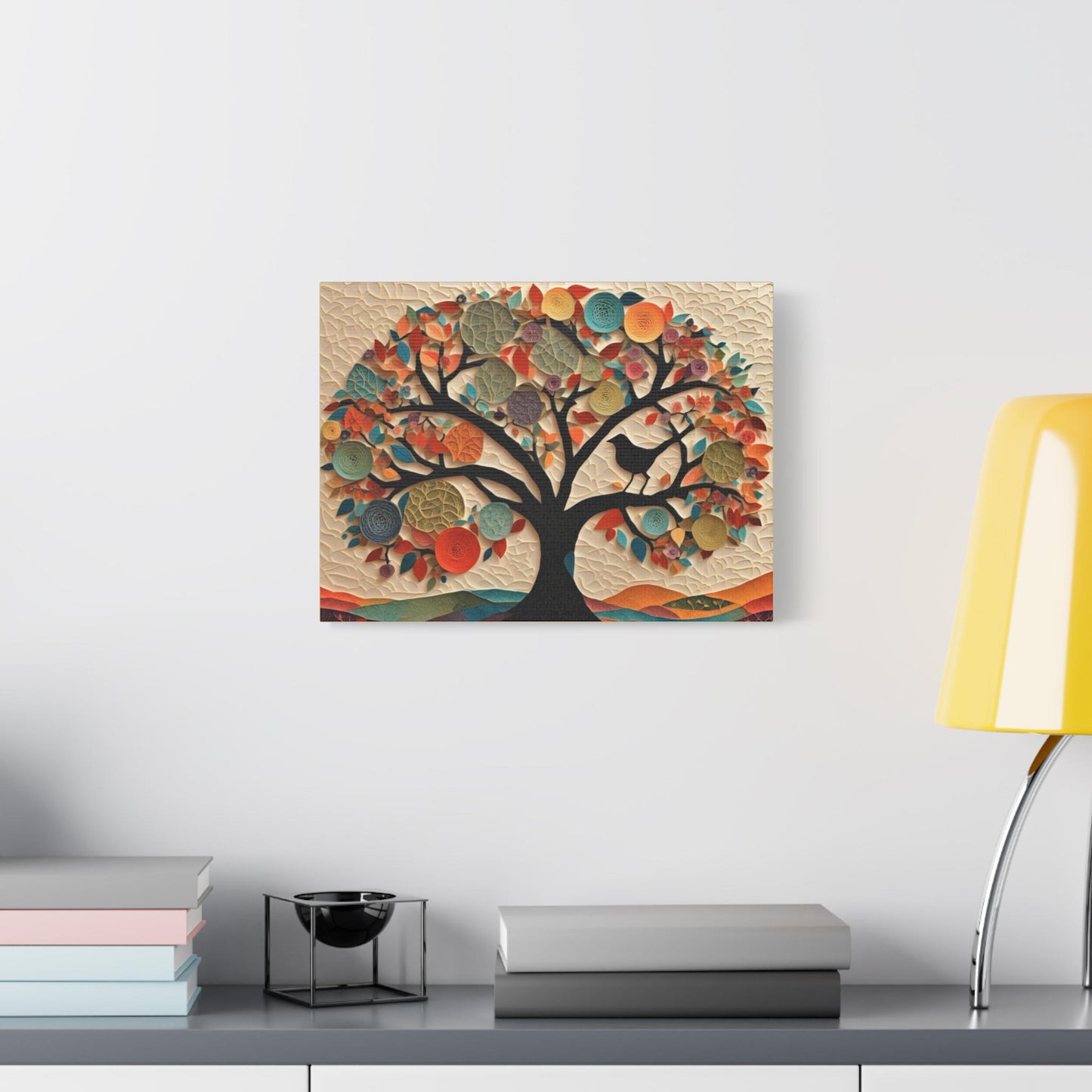 Tree of Life Print with Birkat HaBayit - Jewish Home, Judaica Décor, Papercut Tree of life