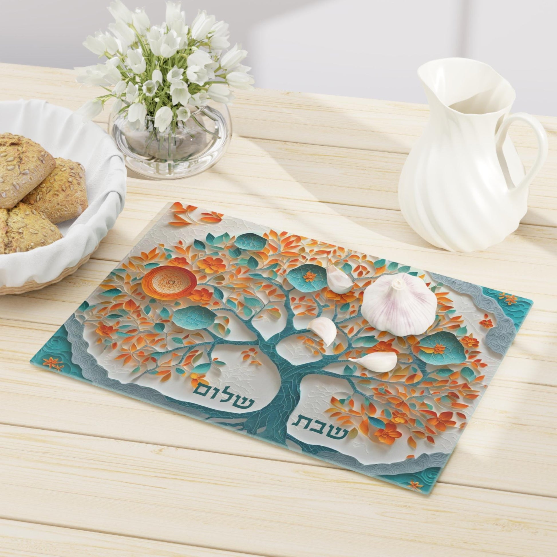 Shabbos Challah Board | Challah Board Design | Shabbat Shalom | Judaica for Shabbat | Challah Tray Judaica | Jewish Gift