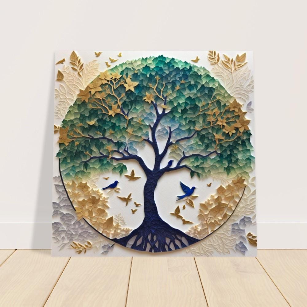 Tree of Life Papercut Style – A Stunning Judaica Art Print