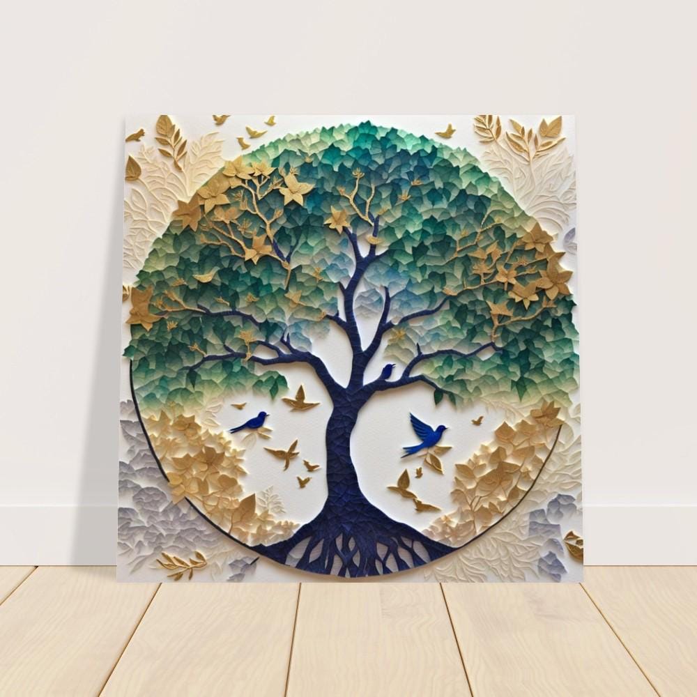 Tree of Life Papercut Style – A Stunning Judaica Art Print