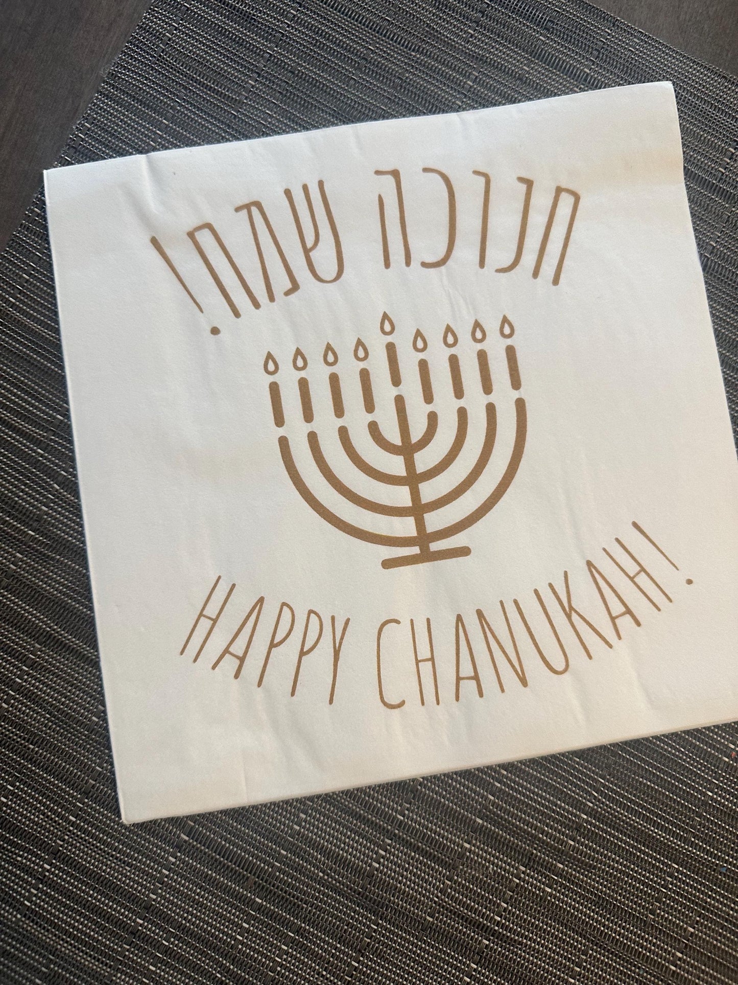 Chanukah Napkins, Hannukah Napkins, Chanukah decor