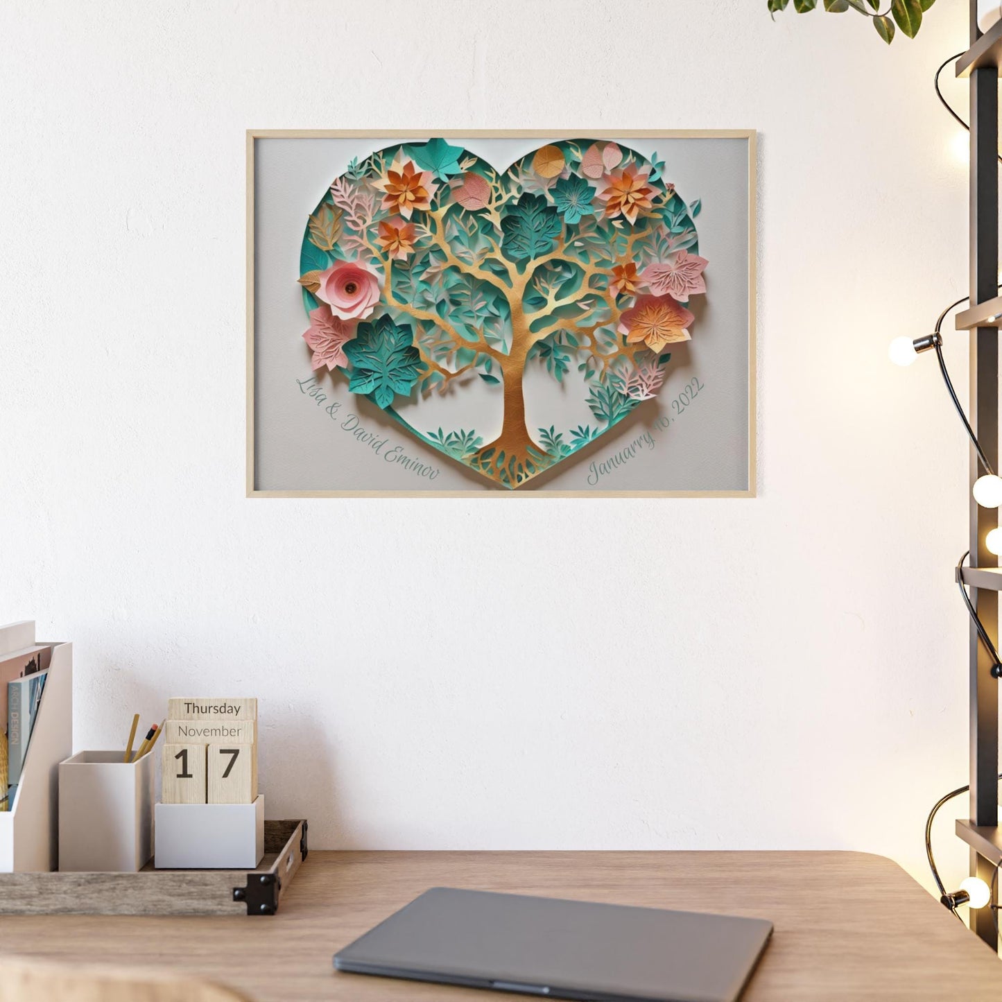 Tree of Life In papetcut Style- Personalized