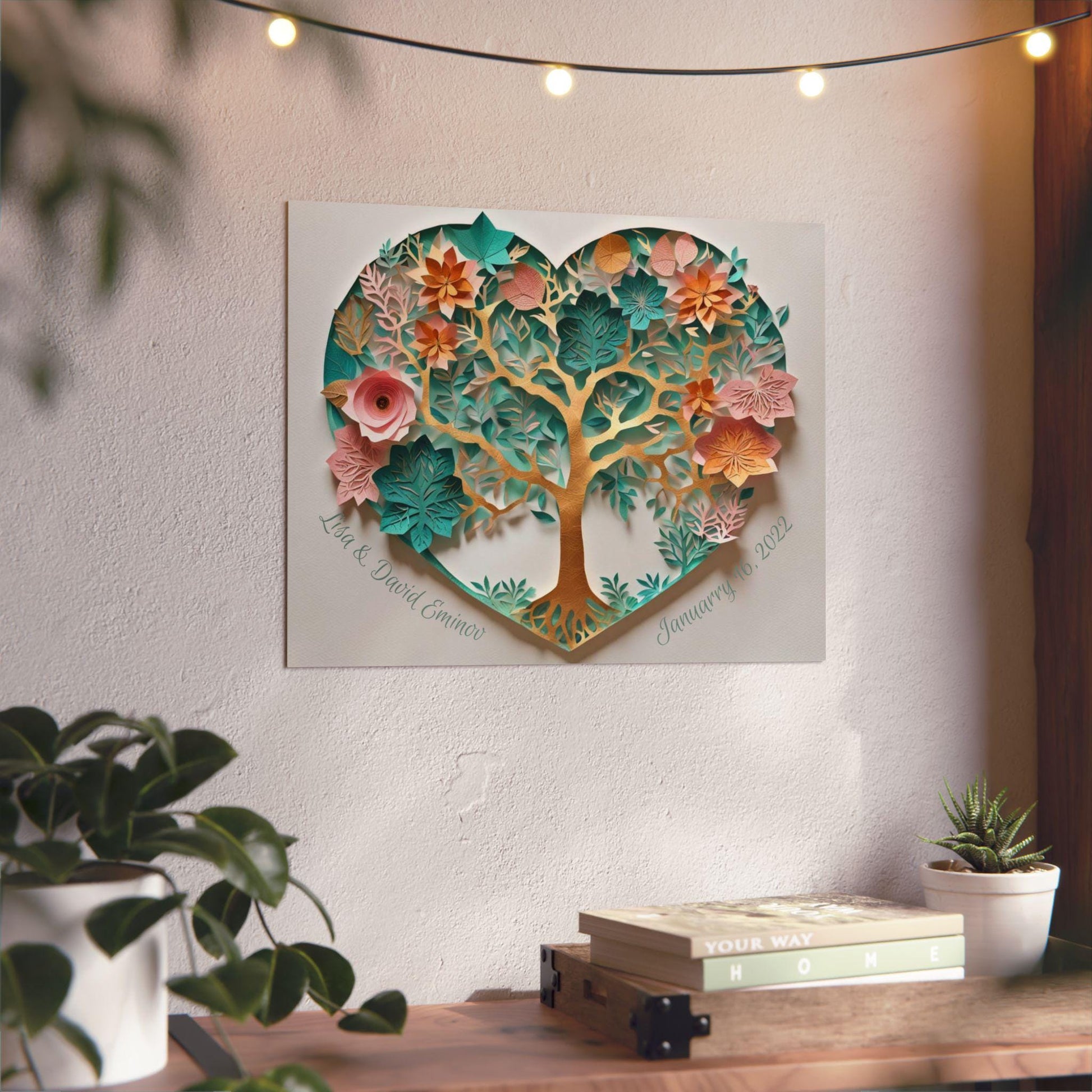 Tree of Life In papetcut Style- Personalized