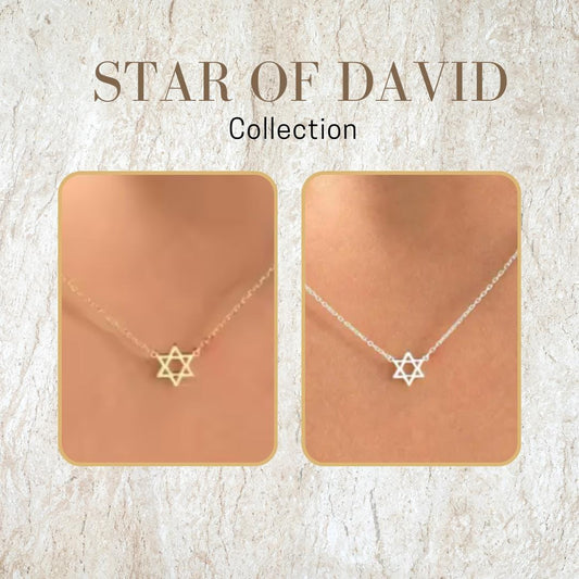 Dainty Star of David Necklaces - unique Jewish necklace - Judaica gift- Chanukah gift