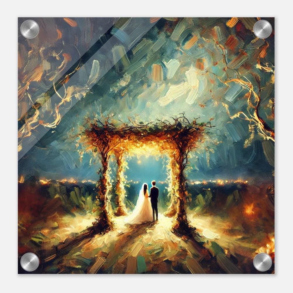 Chuppah Art Wedding Gift - Jewish Chuppah Art for the Jewish Home- Judaica Art