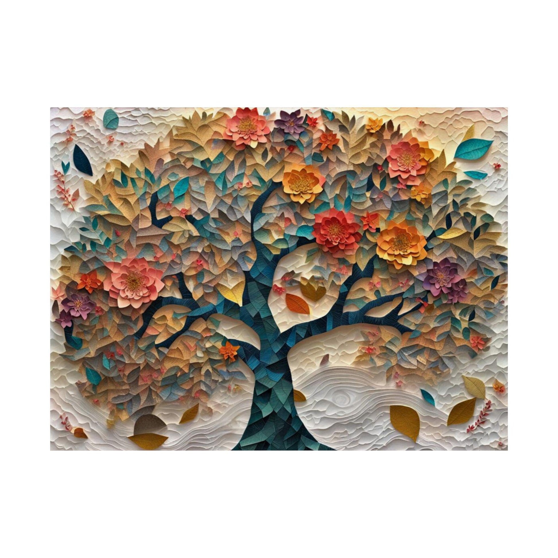 Tree of Life Print with Birkat HaBayit - Jewish Home, Judaica Décor, Papercut Print Tree of life