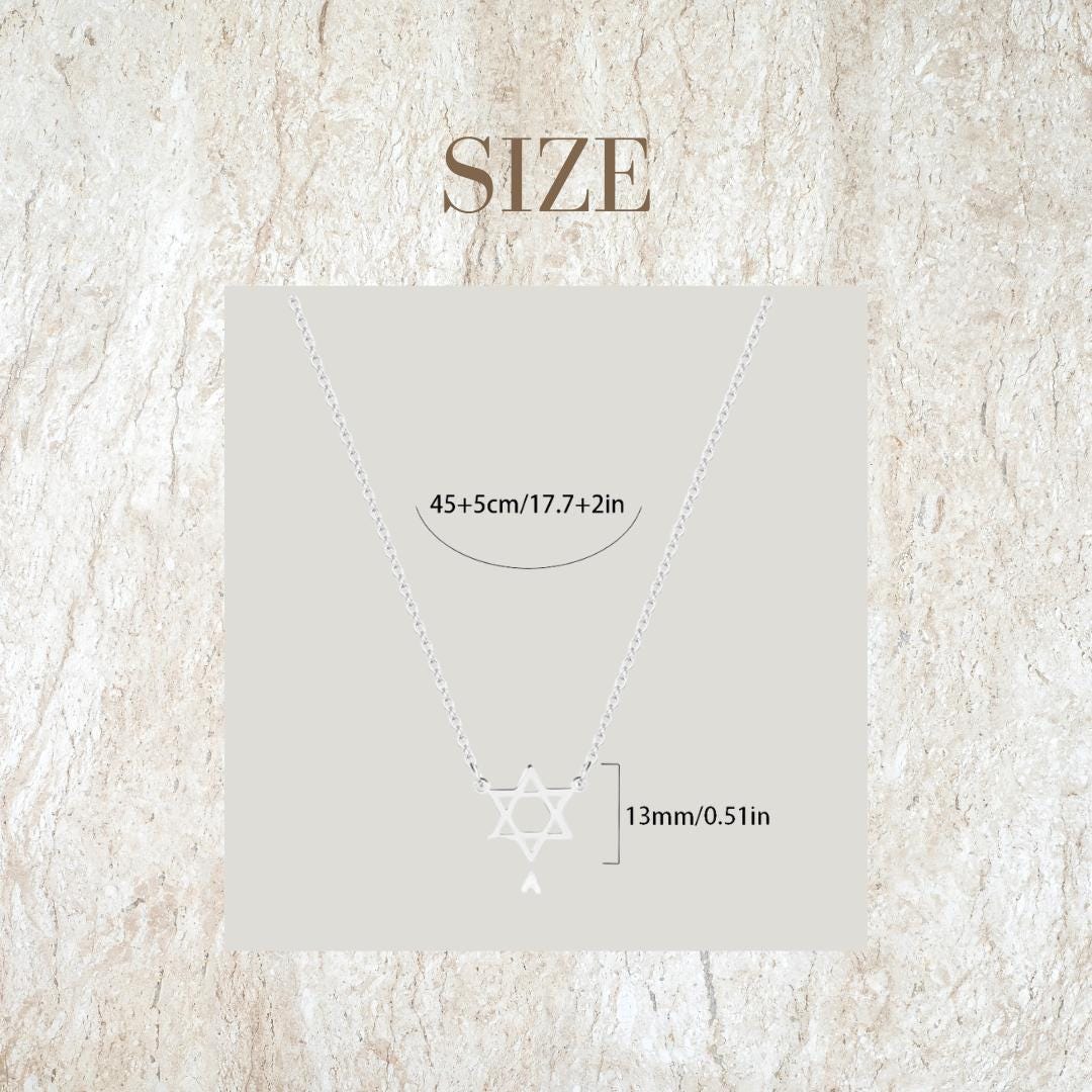 Dainty Star of David Necklaces - unique Jewish necklace - Judaica gift- Chanukah gift