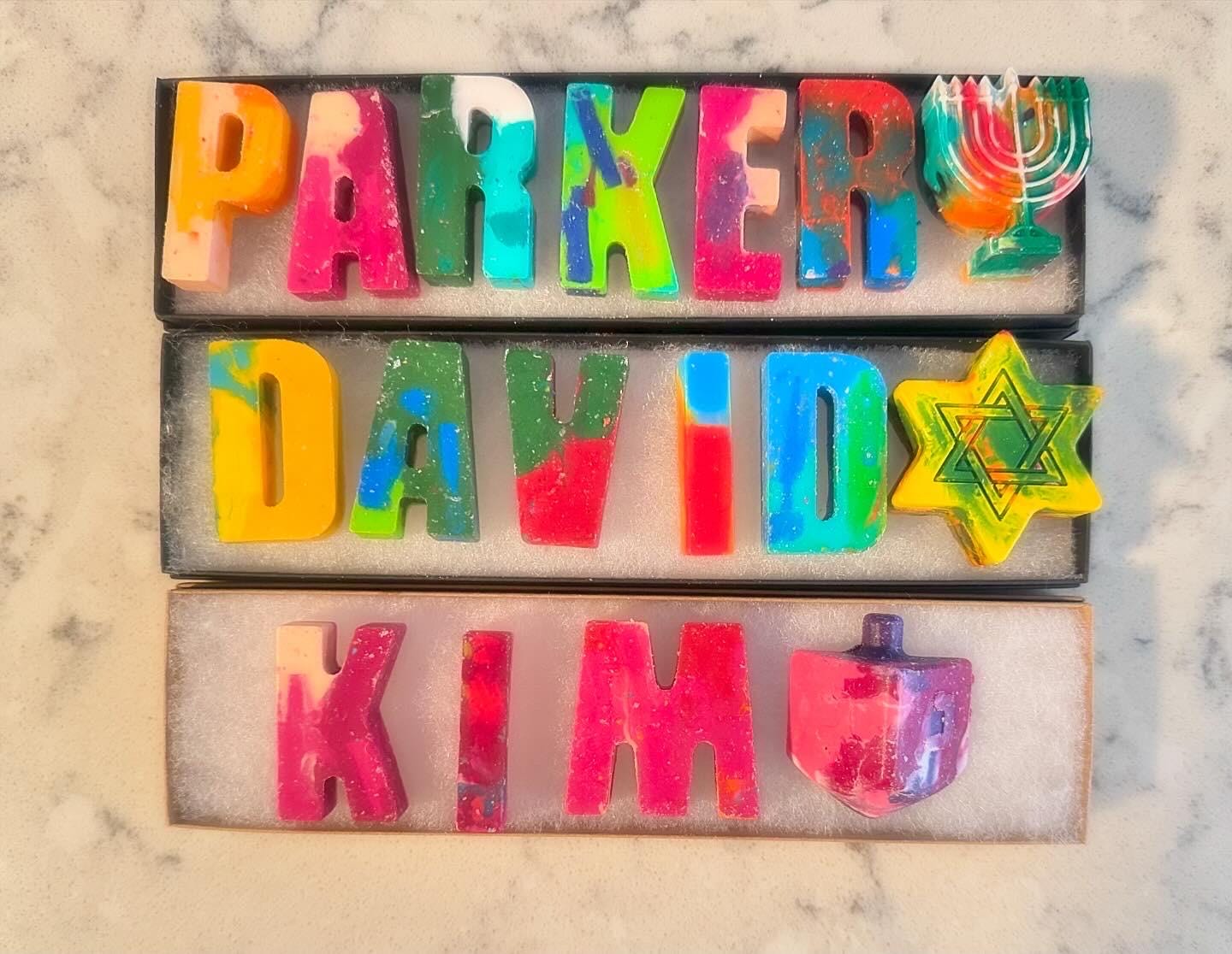 Personalized Name Crayons – The Perfect Gift for Chanukkah, Birthdays, and More!
