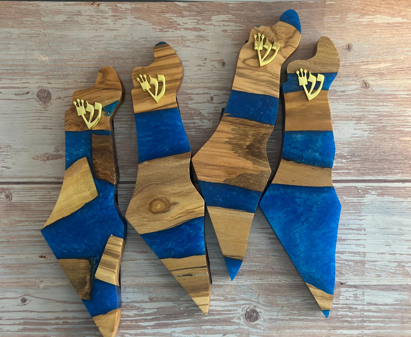 Israel-Shaped Resin Mezuzah – Modern Jewish Gift