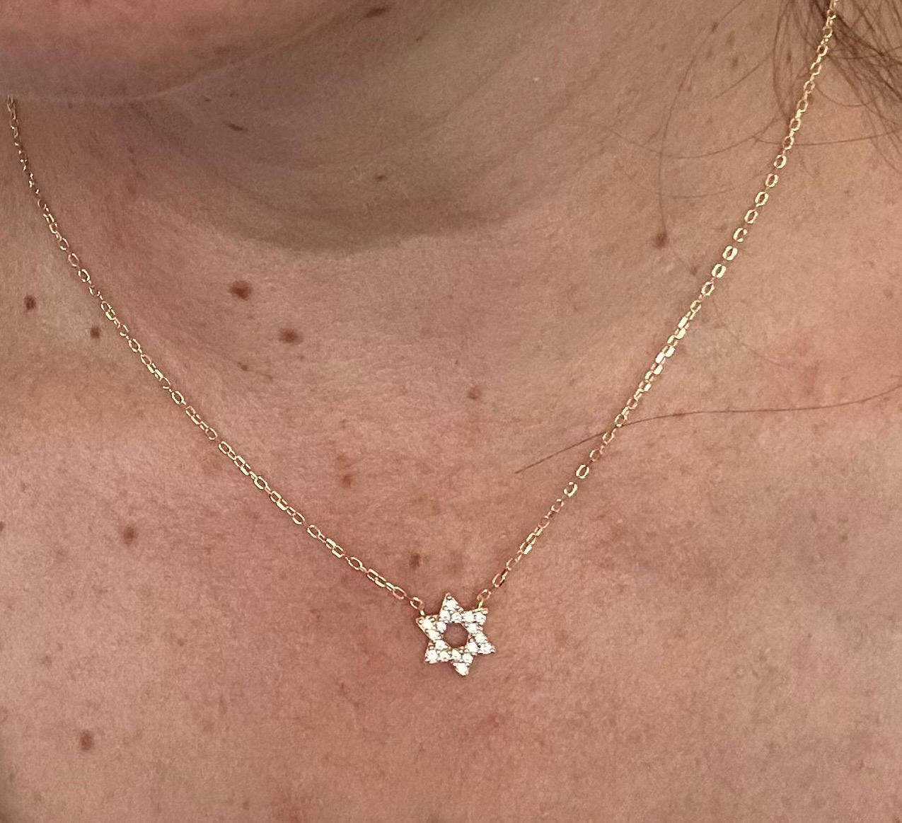 Tiny Star of David Necklace – Dainty Jewish Gift for All Ages