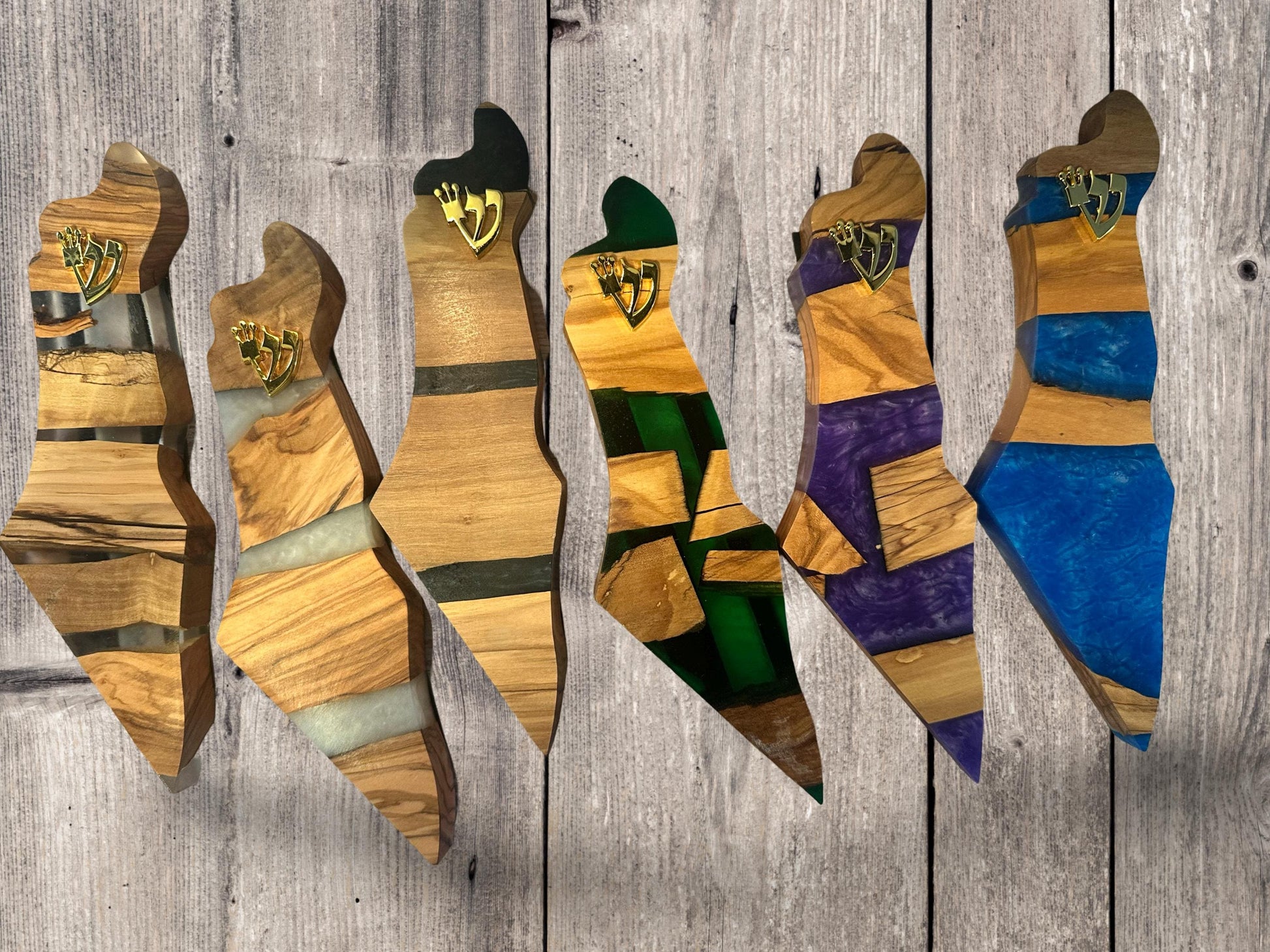 Israel-Shaped Resin Mezuzah – Modern Jewish Gift