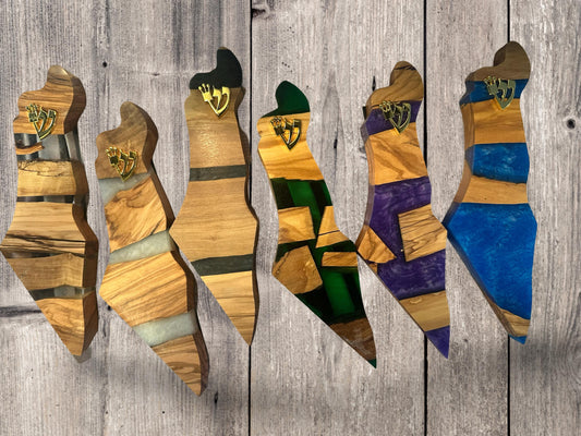 Israel-Shaped Resin Mezuzah – Modern Jewish Gift