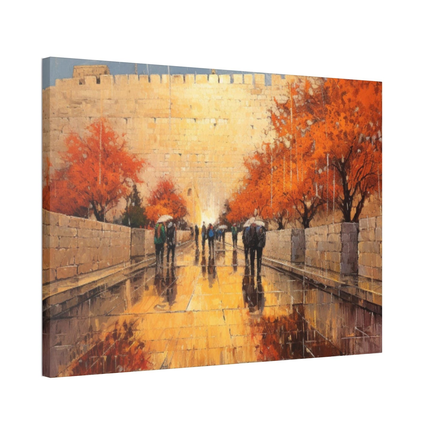 Jerusalem in the Rain Art Print