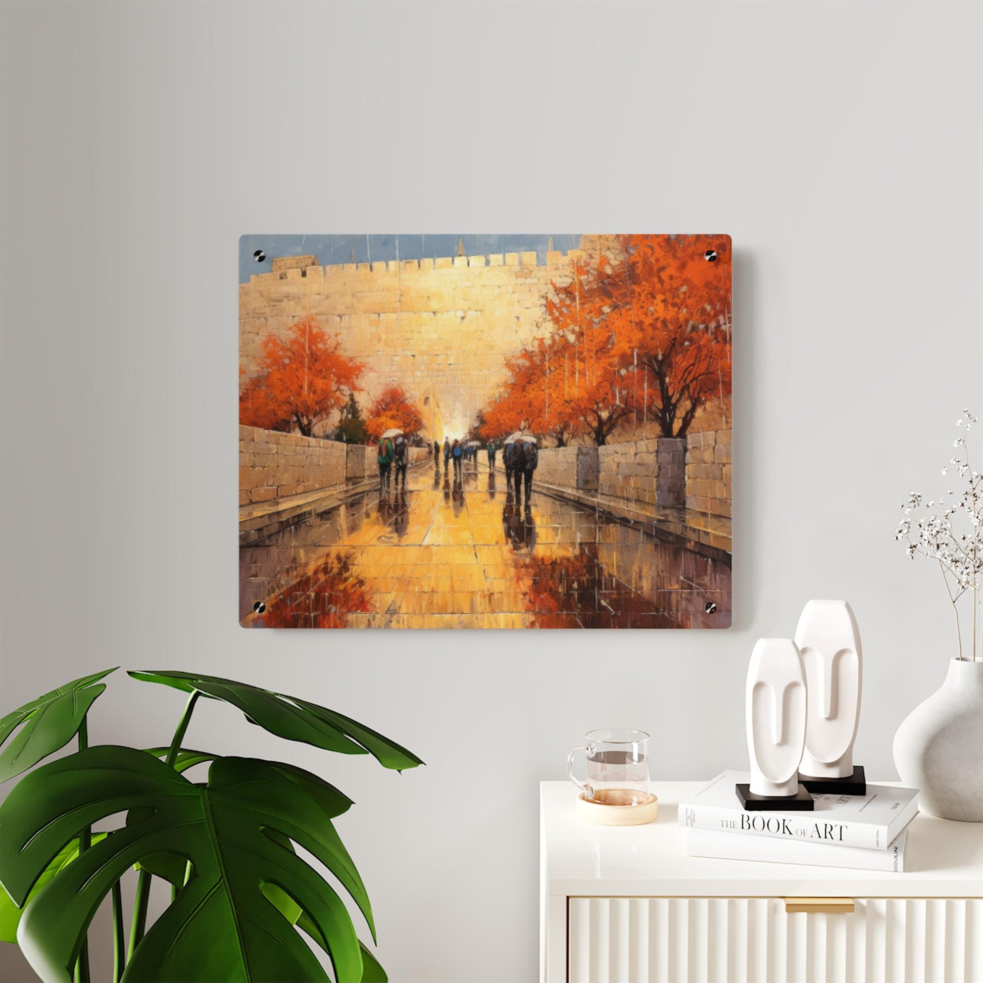 Jerusalem in the Rain Art Print