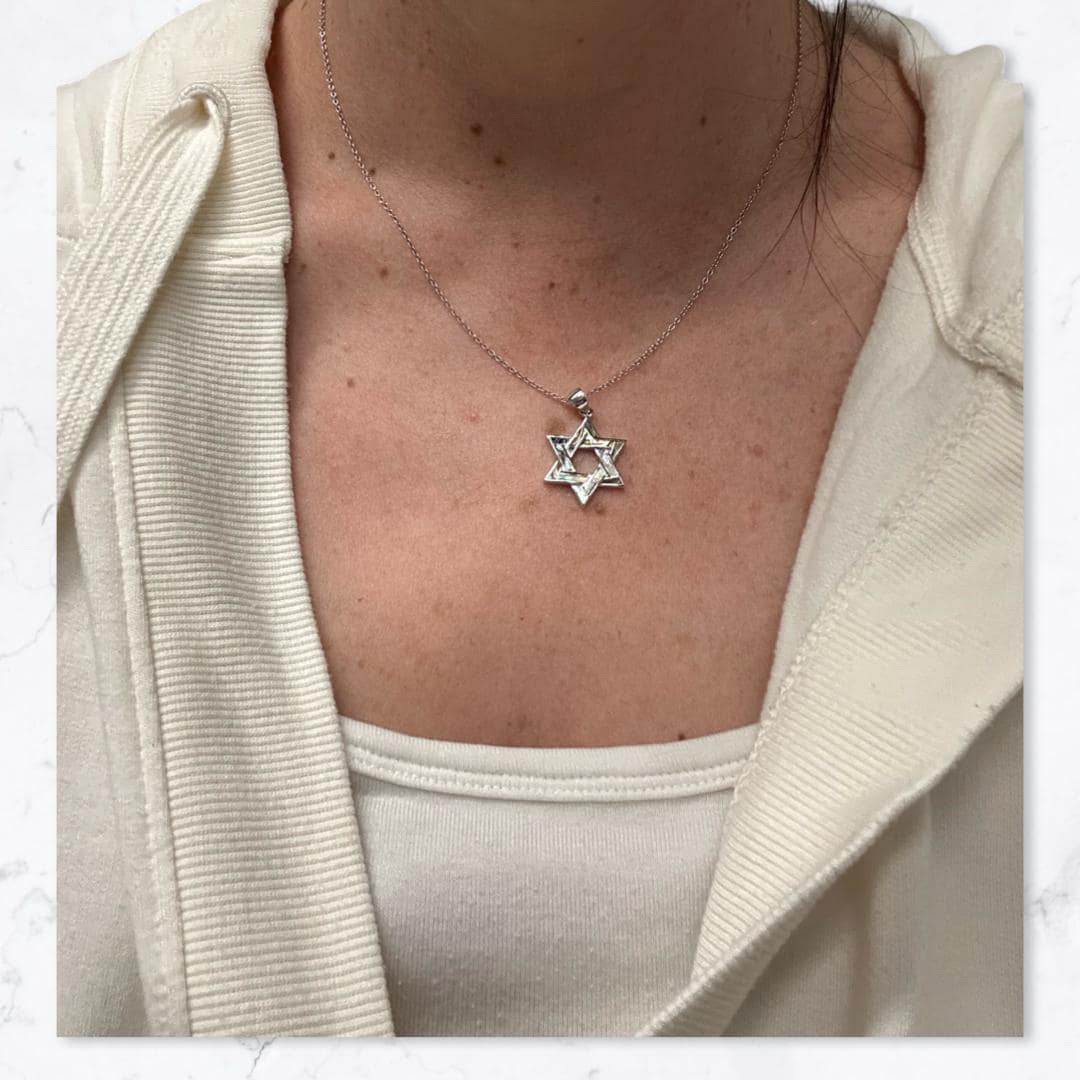 Elegant Star of David Necklace – Sterling Silver Judaica Jewelry, Minimalist Jewish Gift