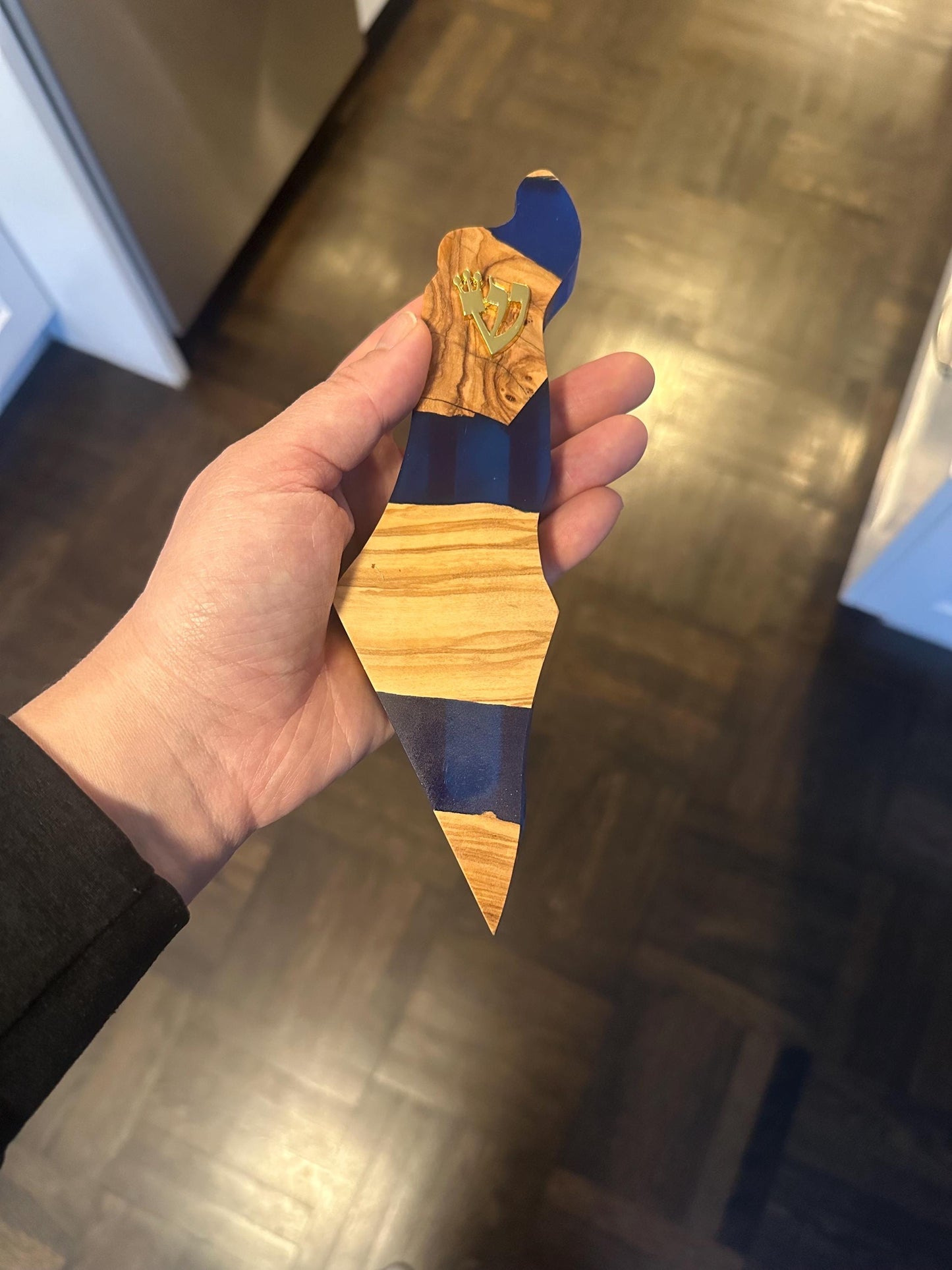Israel-Shaped Resin Mezuzah – Modern Jewish Gift