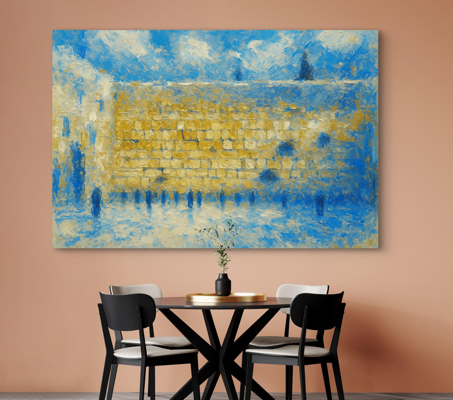 Kotel in Gold, Blue & White