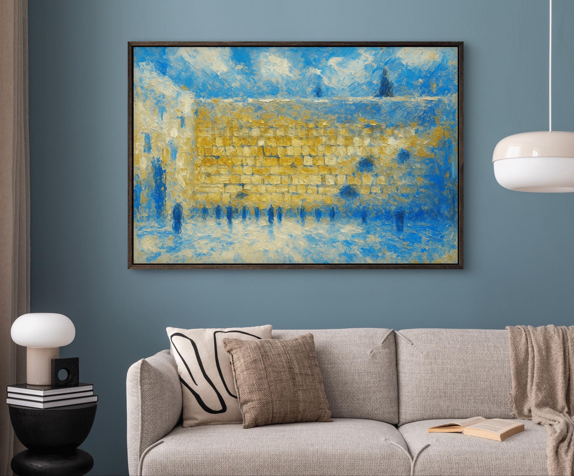 Kotel in Gold, Blue & White