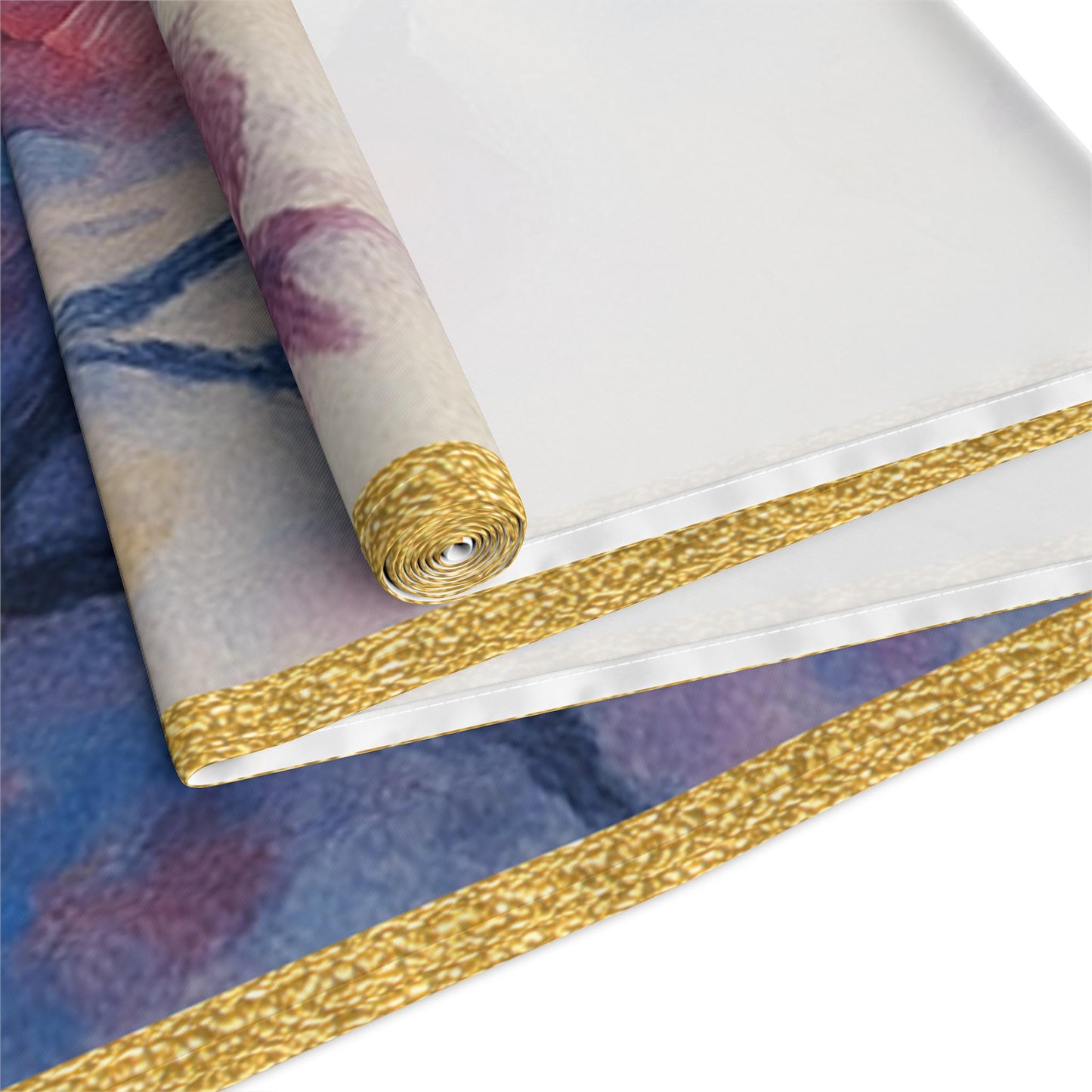 Elegant Pomegranate Rosh Hashanah Table Runner – Jewish New Year Table Decor
