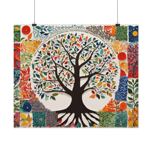 Tree of Life Birkat HaBayit Wall Art – Jewish Home Blessing
