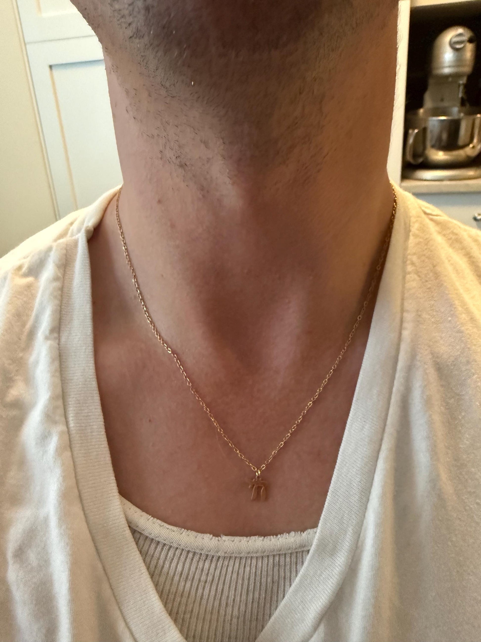 Small Chai Necklace for Kids & Teens – Gold or Silver Plated Stainless Steel – Adjustable Chain Jewish Pendant | Bar Bat Mitzvah Gift