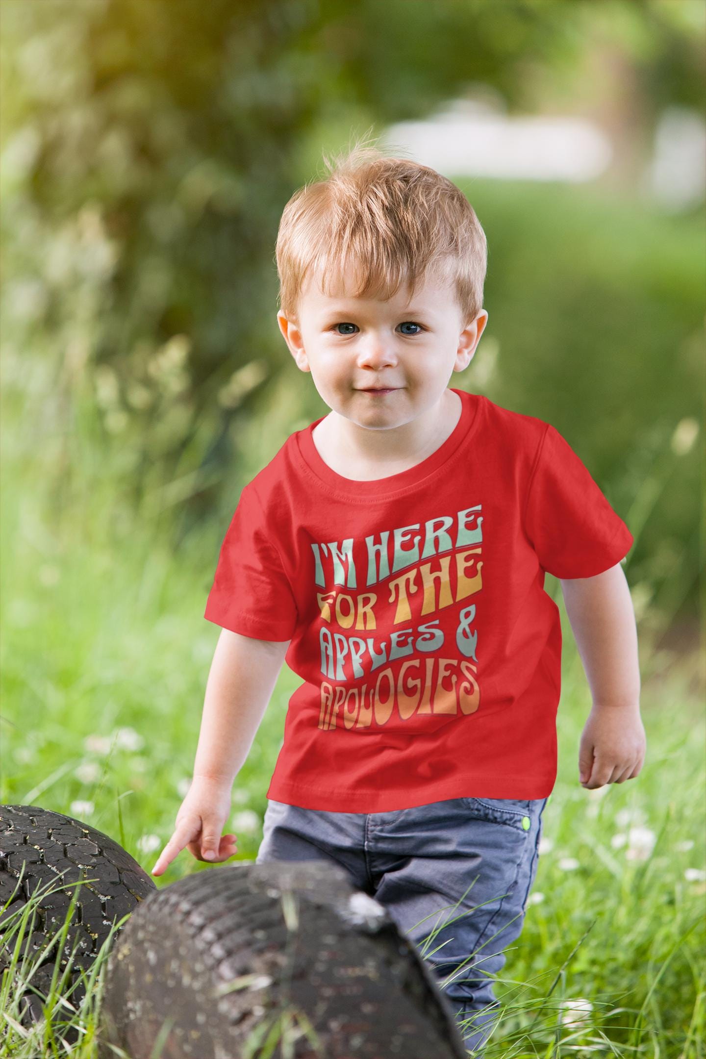 Funny Rosh Hashanah Toddler T-Shirt – Cute Jewish New Year Kids Tee | Apples and Honey Jewish Holiday Shirt