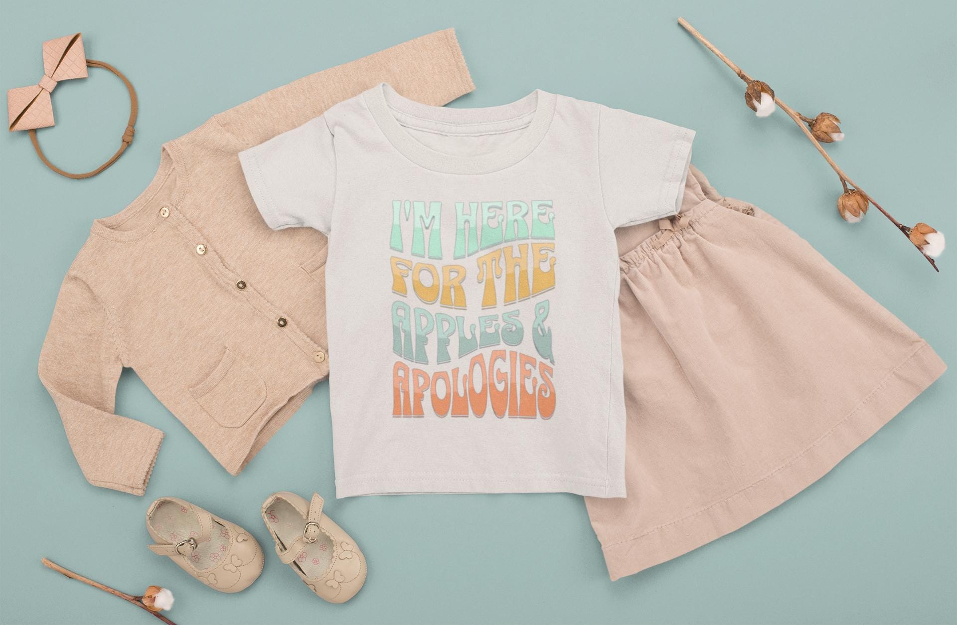 Funny Rosh Hashanah Toddler T-Shirt – Cute Jewish New Year Kids Tee | Apples and Honey Jewish Holiday Shirt