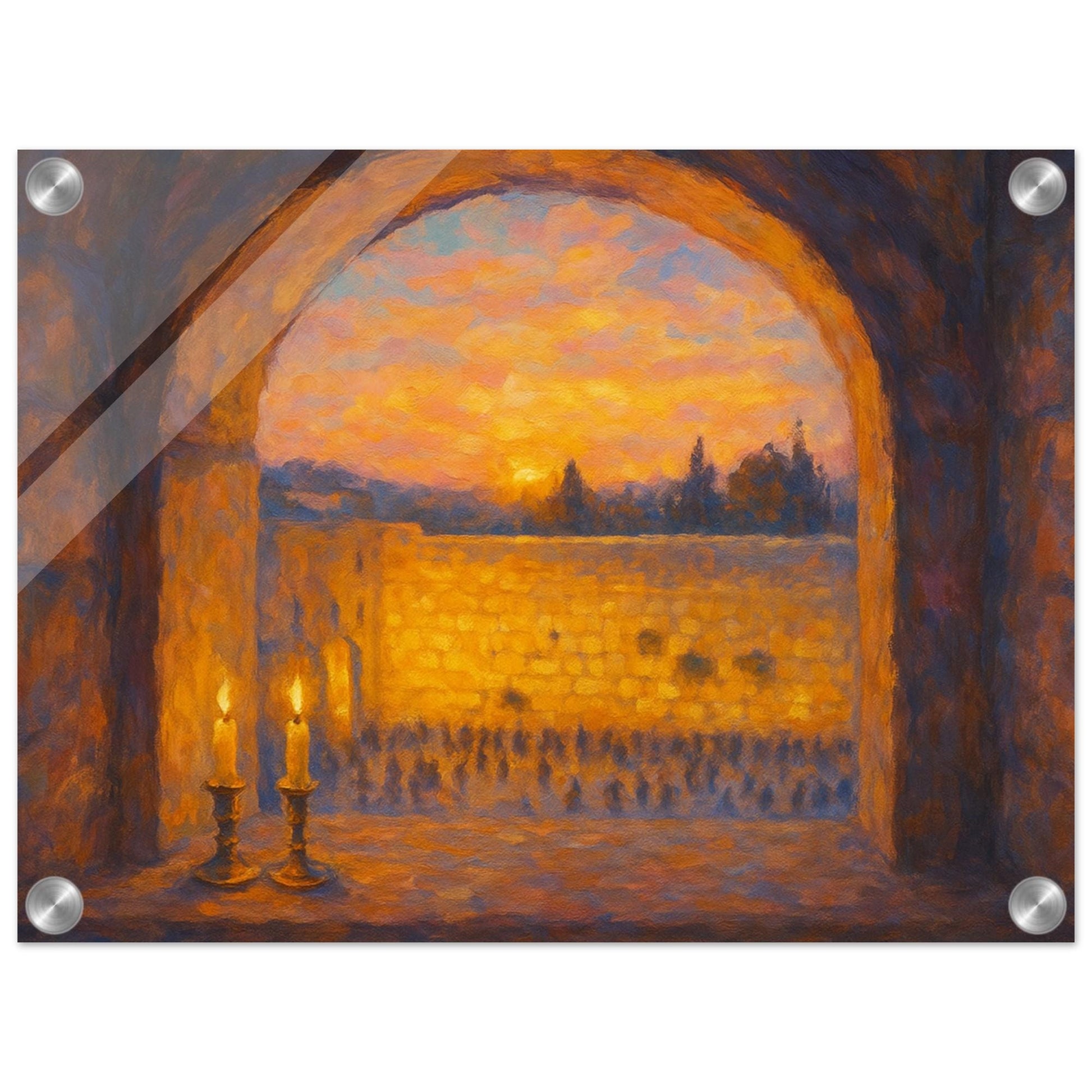 Pastel Jerusalem Kotel Wall Art