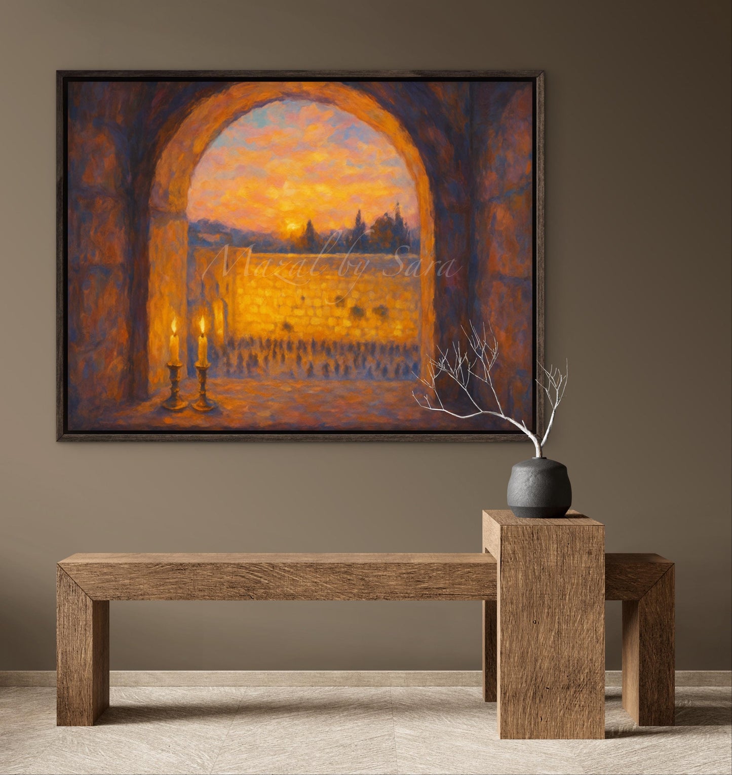 Pastel Jerusalem Kotel Wall Art