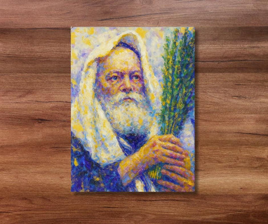 Chabad Sukkah Poster Lubavitcher Rebbe | Jewish Sukkot Wall Art | Waterproof Outdoor Judaica Décor | Fade-Resistant