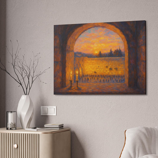 Pastel Jerusalem Kotel Wall Art