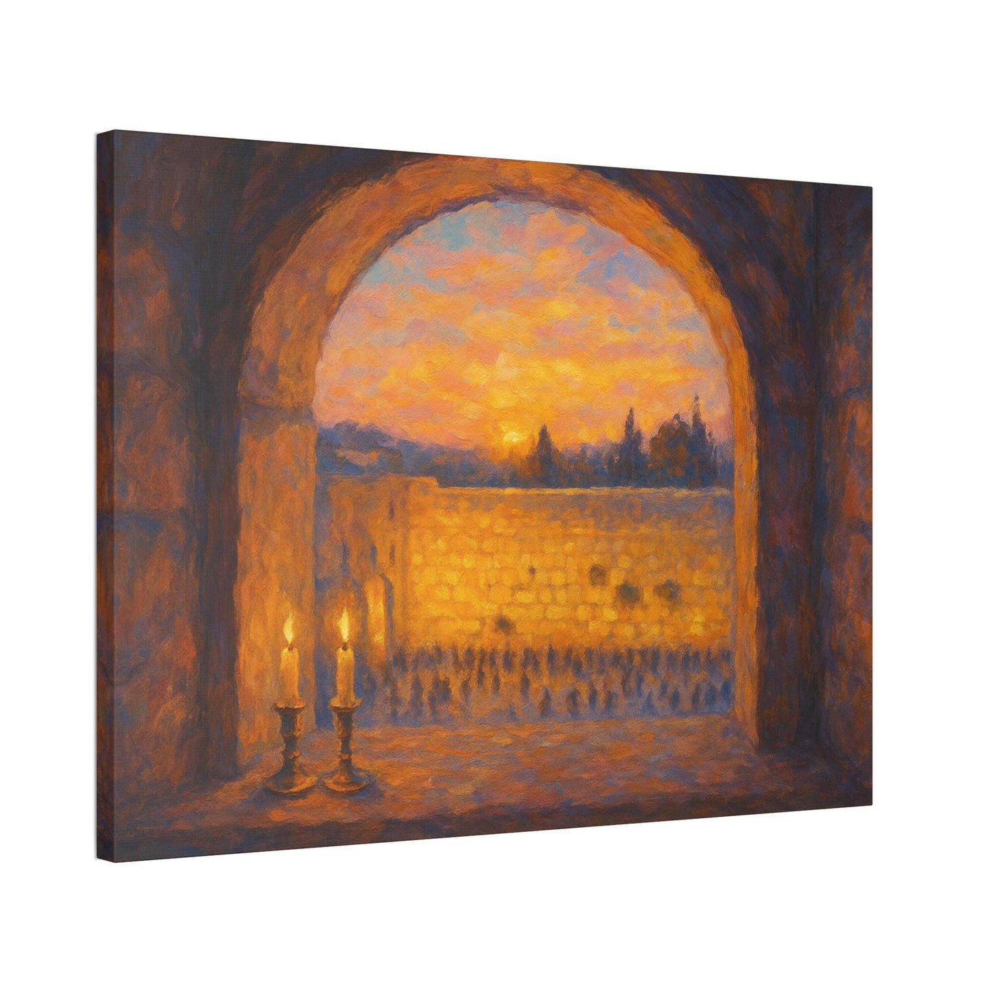 Pastel Jerusalem Kotel Wall Art