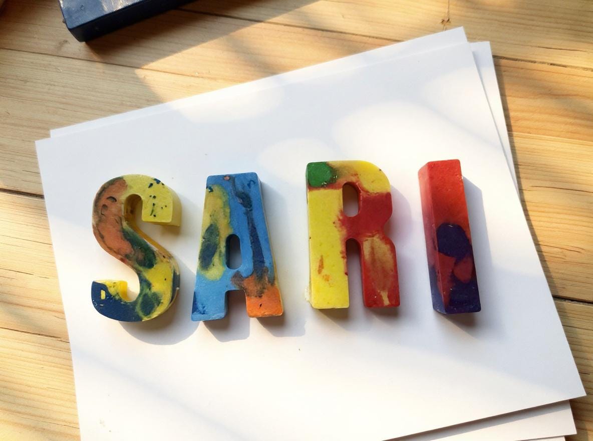 Personalized Name Crayons – The Perfect Gift for Chanukkah, Birthdays, and More!