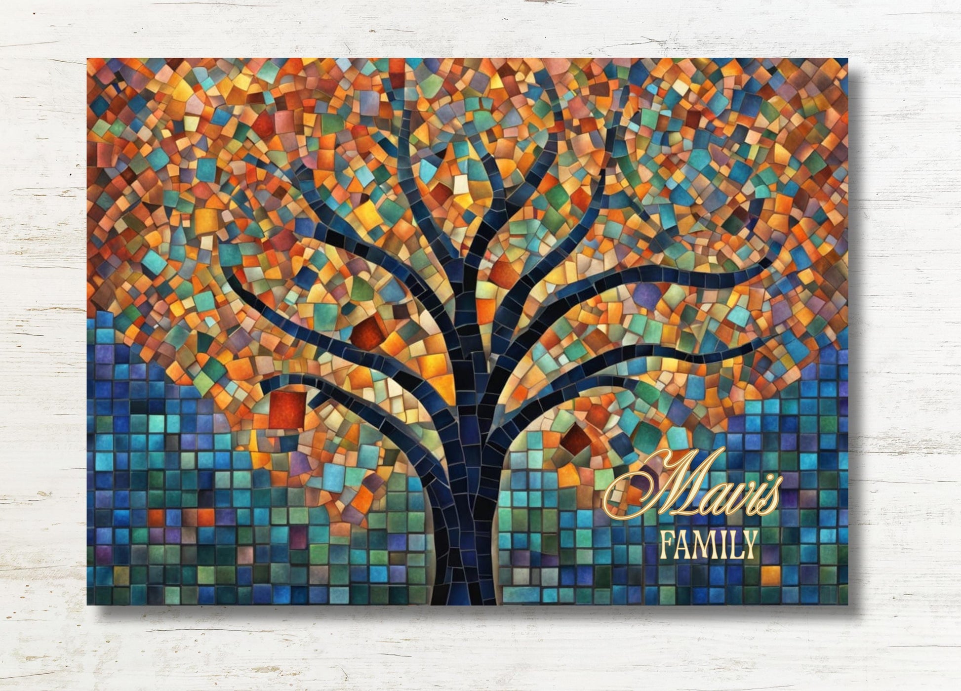 Personalized Glass Cutting Board – Custom Name Board, Wood/Resin Look Print on Tempered Glass | Wedding, Anniversary & Housewarming Gift