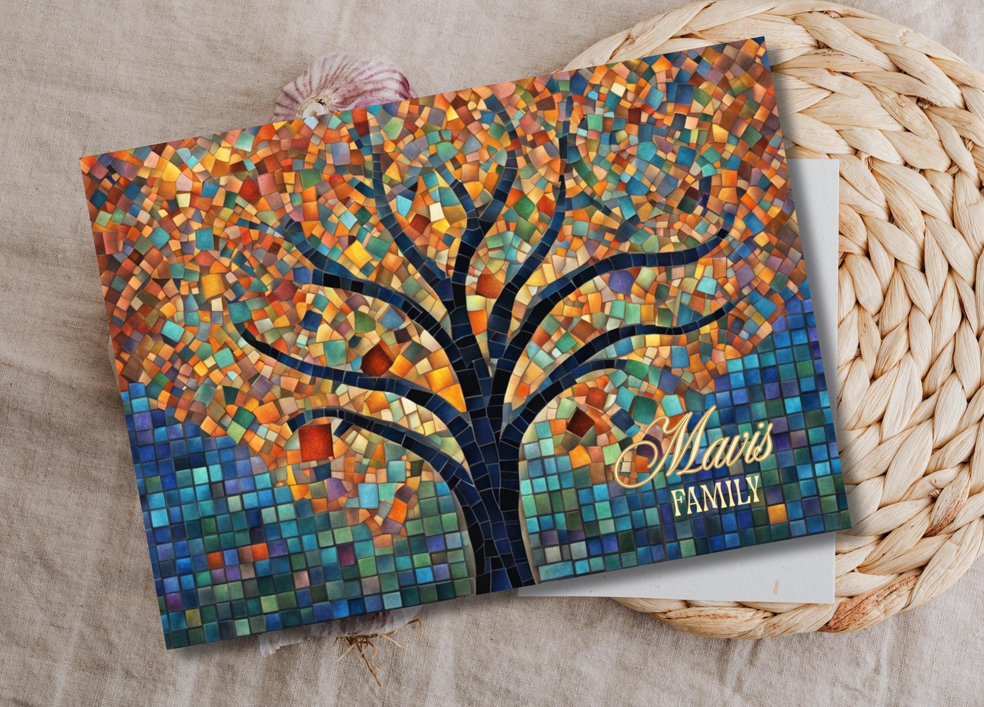 Personalized Glass Cutting Board – Custom Name Board, Wood/Resin Look Print on Tempered Glass | Wedding, Anniversary & Housewarming Gift
