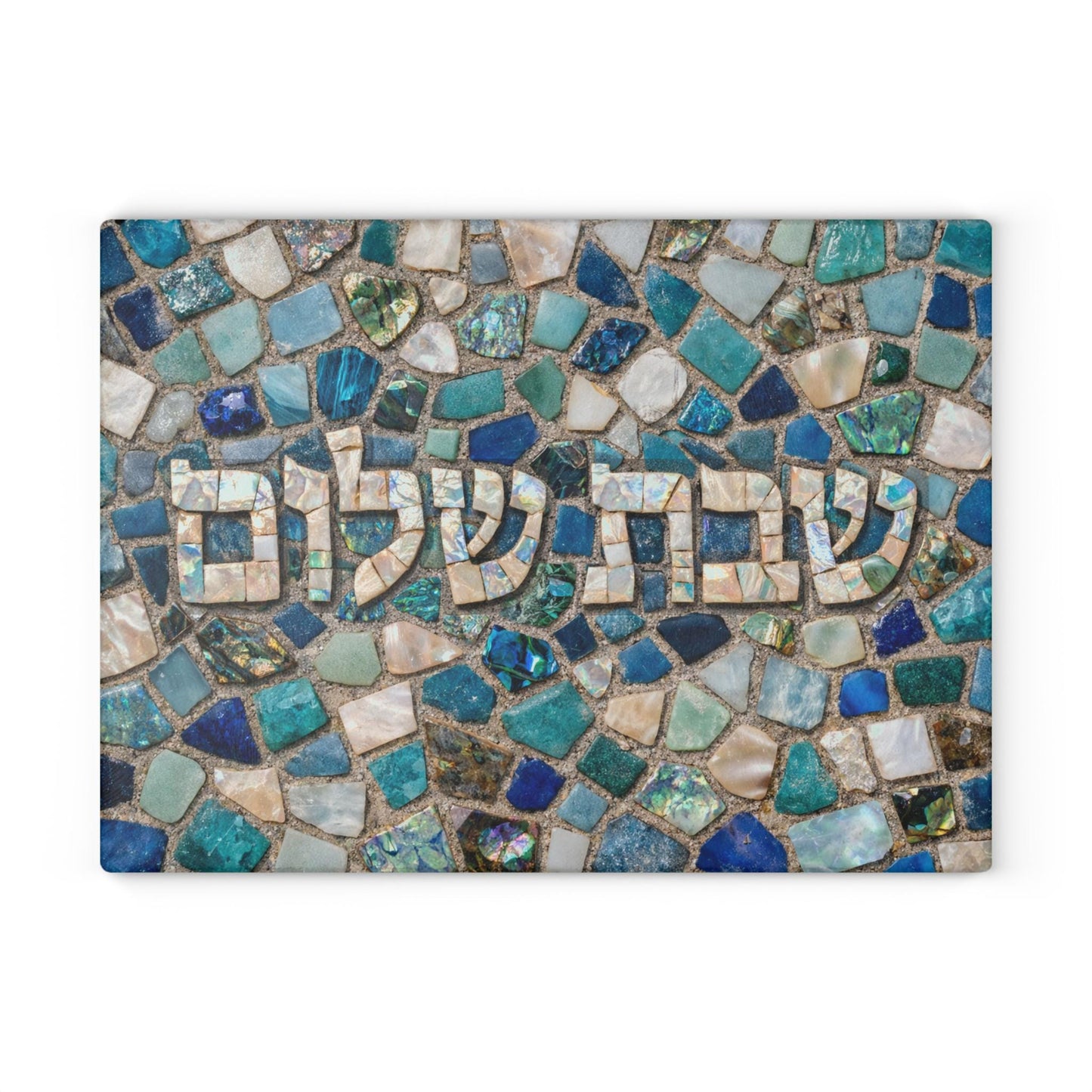 Shabbat Shalom Mosaic Challah Board