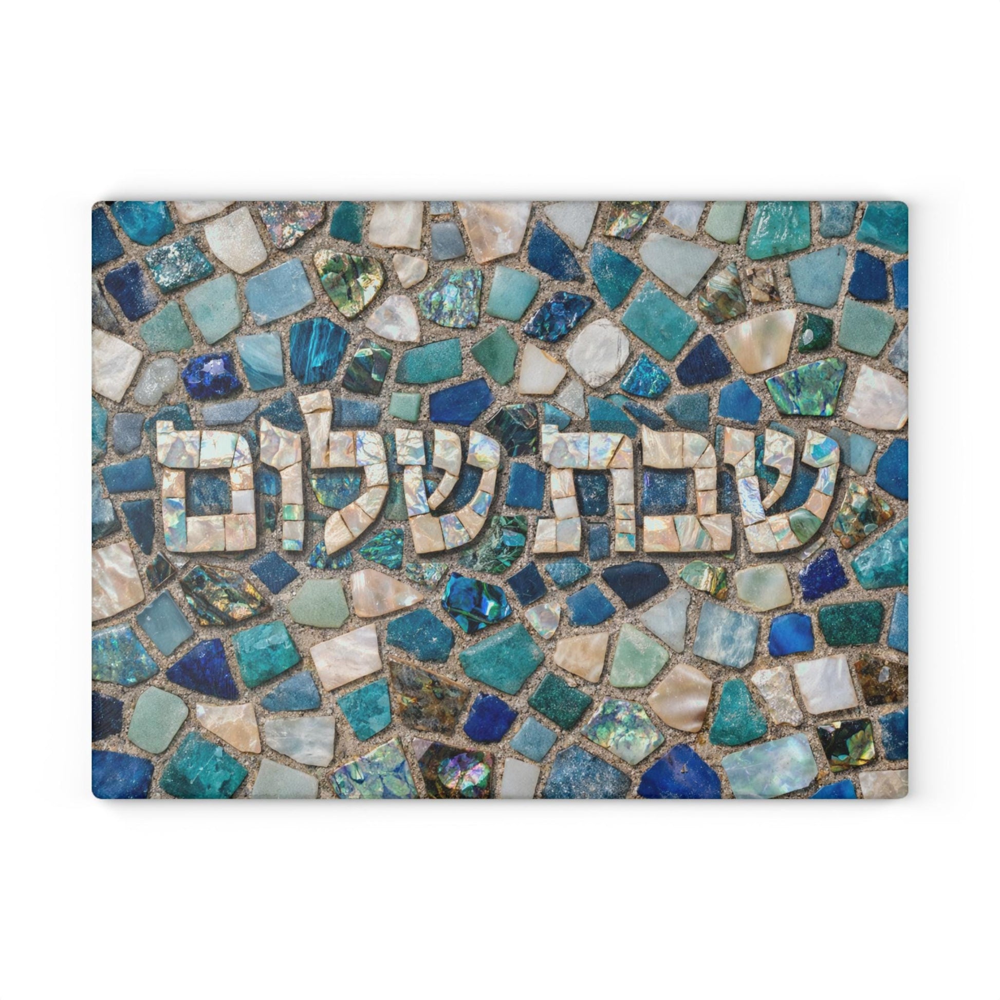 Shabbat Shalom Mosaic Challah Board