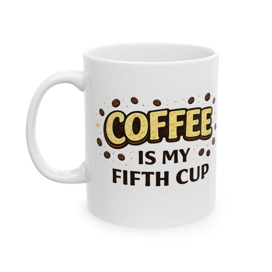 Funny Passover Coffee Mug Coffee Is My Fifth Cup Pesach Mug Jewish Humor Mug Seder Gift Funny Jewish Coffee Cup Pesach Gift