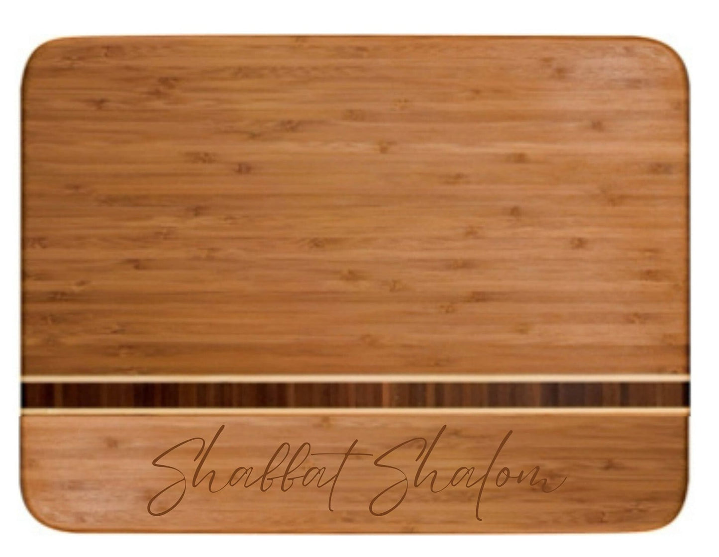 Shabbat bamboo challah board